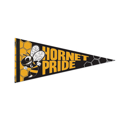 8" x 18" Premium Felt Pennant - With 1" sewn Strip