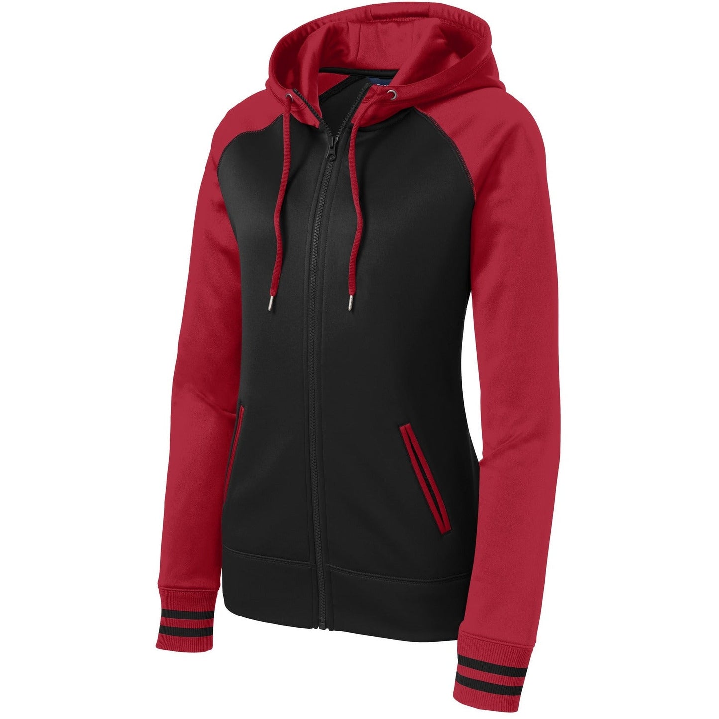 Black/ Deep Red