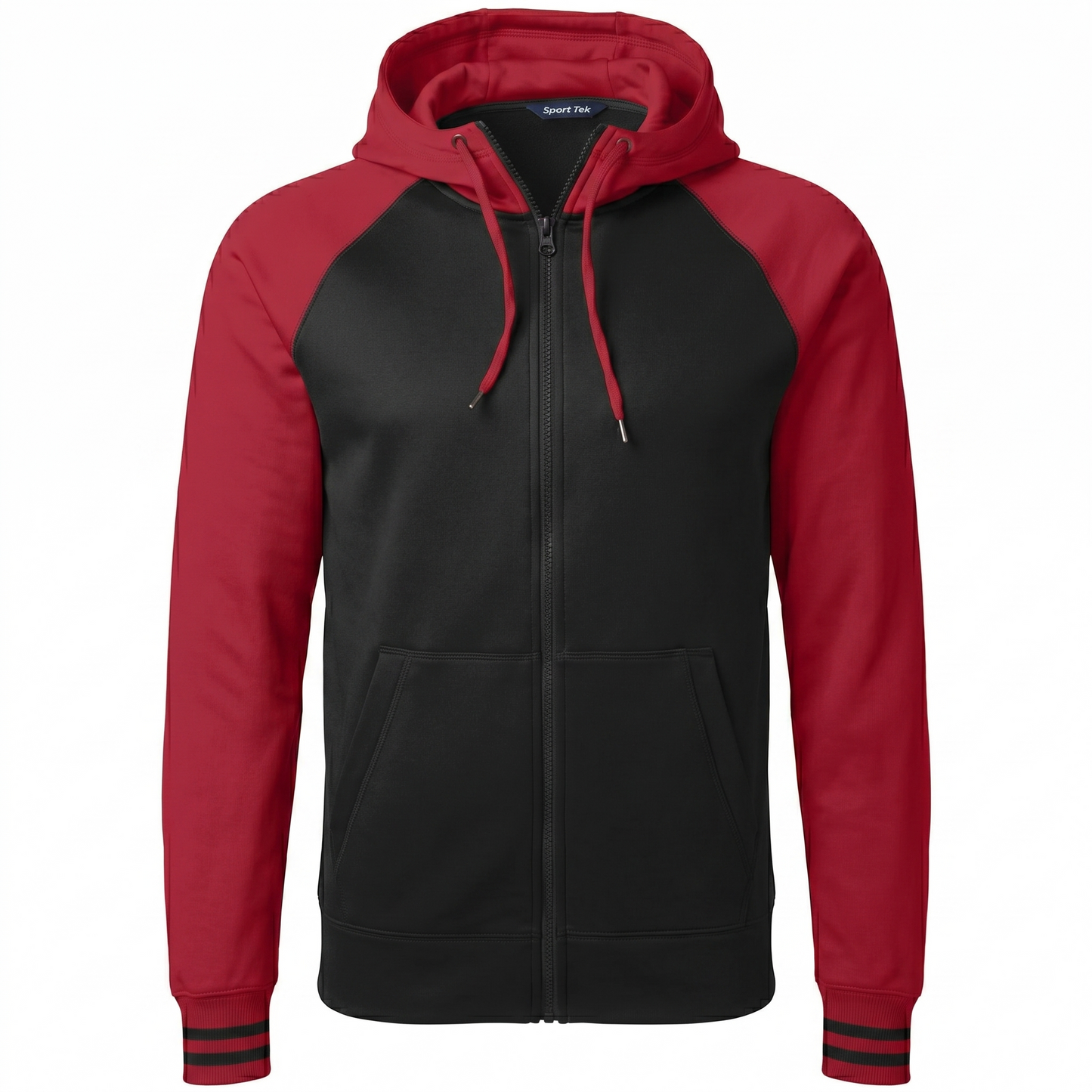 Black/ Deep Red
