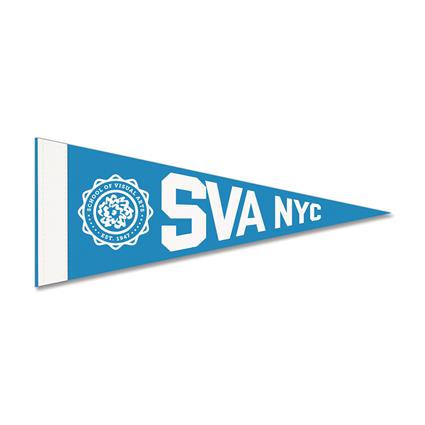 5" x 12" Premium Felt Pennant - With 1" sewn Strip