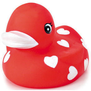 Red w/ White Hearts
